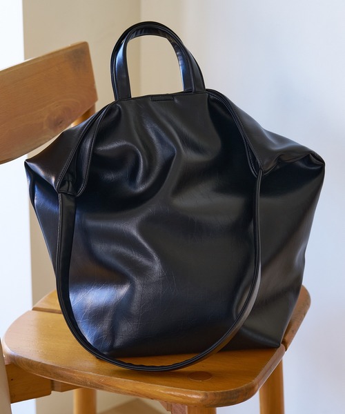 collex（コレックス） トートバッグ 大きめ 2WAY底マチワイド レザー