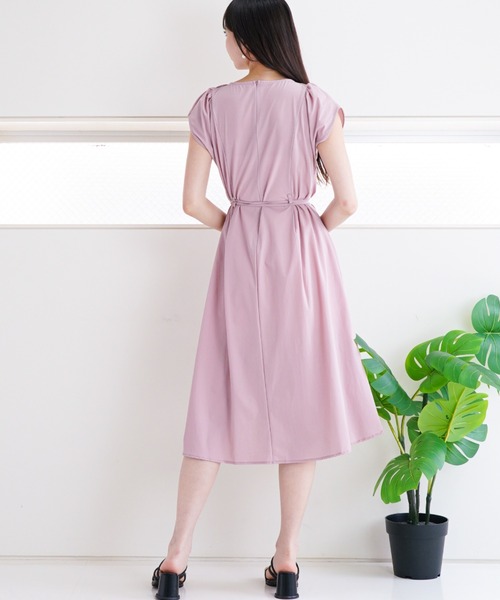 「a lot of love」 半袖ワンピース FREE グレー レディース_画像5