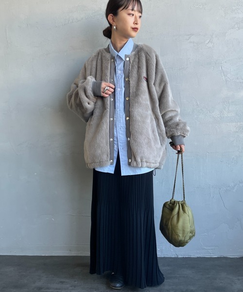 HELLO CALIF（ハローカリフ） コート アウター ファーボンバーコーチ 