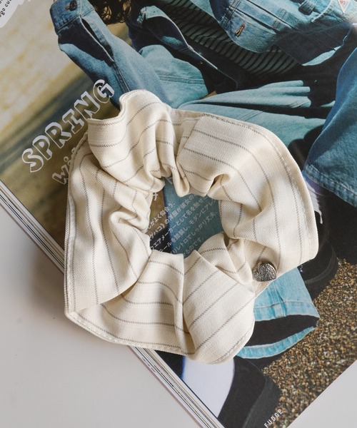 Port（ポート） シュシュ 「 」 シックカラー ストライプ シュシュ