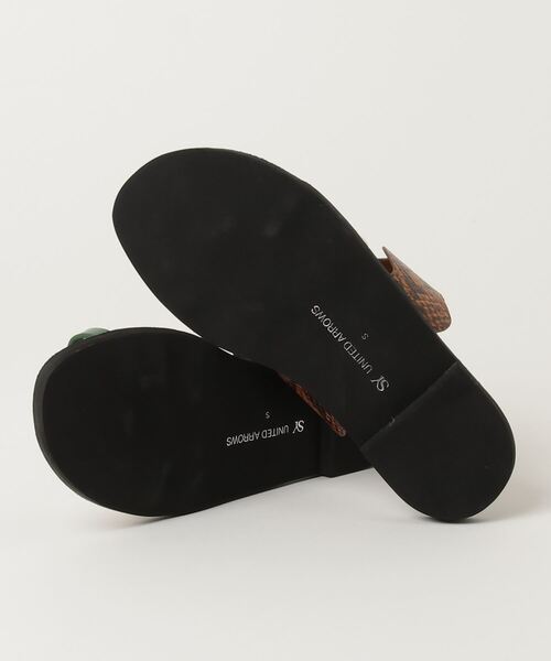 「SY UNITED ARROWS」 フラットサンダル S ブラック レディース_画像3