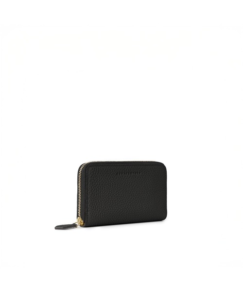 特価 BONAVENTURA コンパクトウォレット 財布 レザー ミニ財布 黒 ミニジップ ウォレット シュリンクレザー
