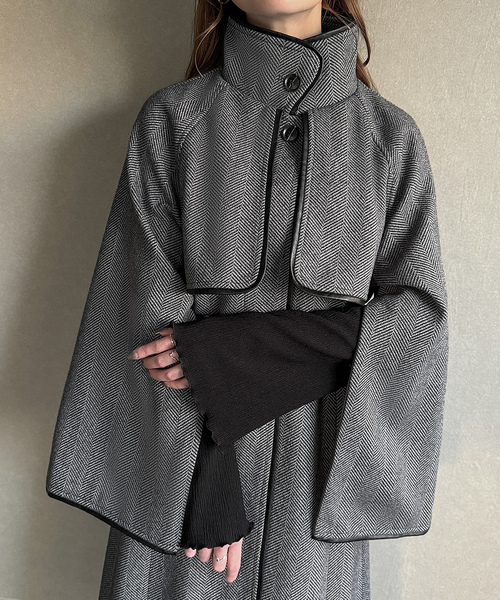 [JUNOAH] пальто с отложным воротником MEDIUM Brown женский 