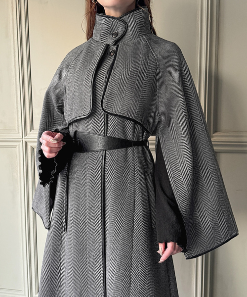 [JUNOAH] пальто с отложным воротником MEDIUM Brown женский 