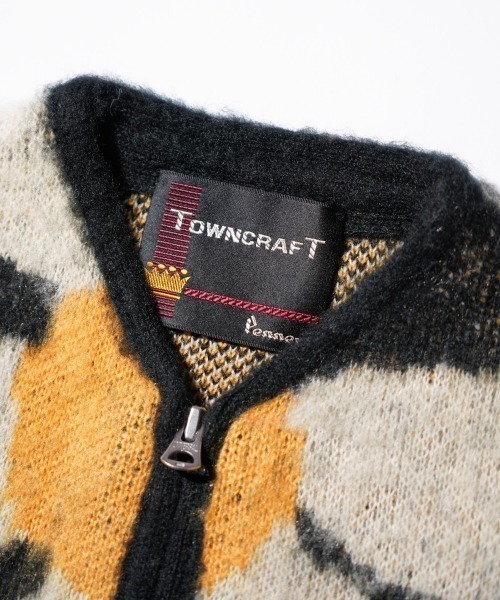 TOWNCRAFT（タウンクラフト） カーディガン SHAGGY VINTAGE PATTERN