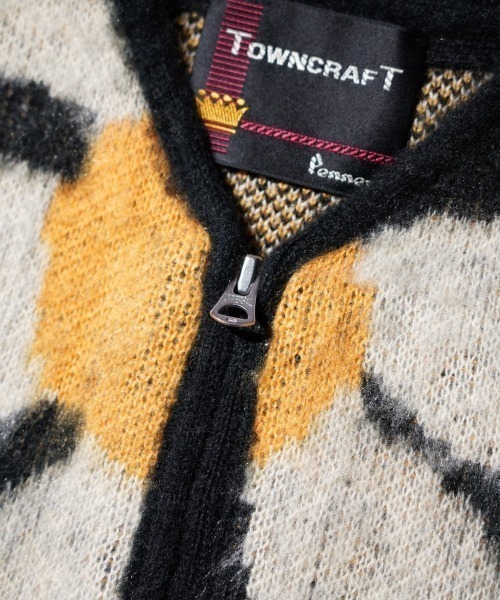TOWNCRAFT（タウンクラフト） カーディガン SHAGGY VINTAGE PATTERN