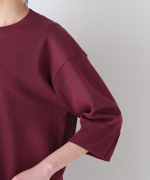 「human woman」 半袖ニット MEDIUM グリーン レディース_画像7