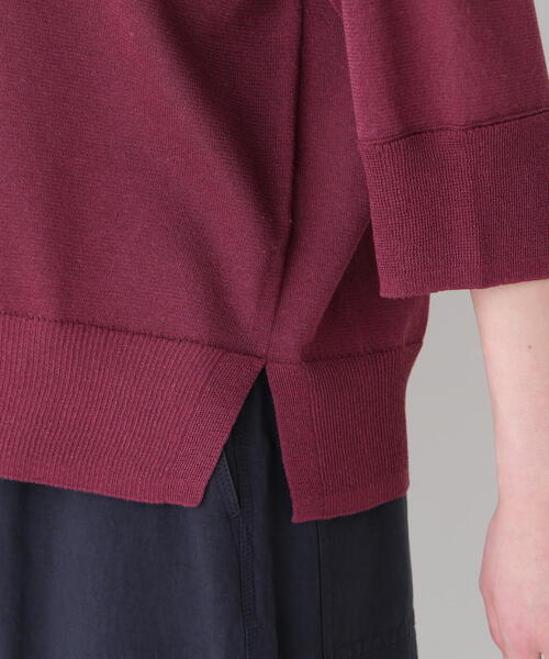 「human woman」 半袖ニット MEDIUM グリーン レディース_画像8