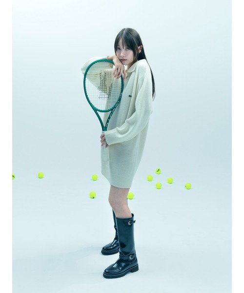 SNIDEL（スナイデル） ワンピース LACOSTE/スキッパーニットワンピース