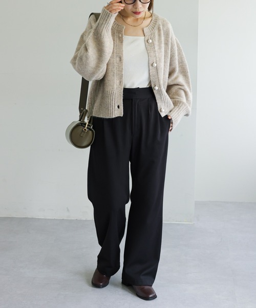 「DISCOAT」 ニットカーディガン FREE ベージュ レディース_画像10