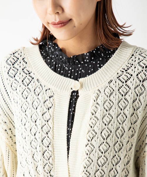 「MILLION CARATS」 ニットカーディガン FREE ベージュ レディース_画像5