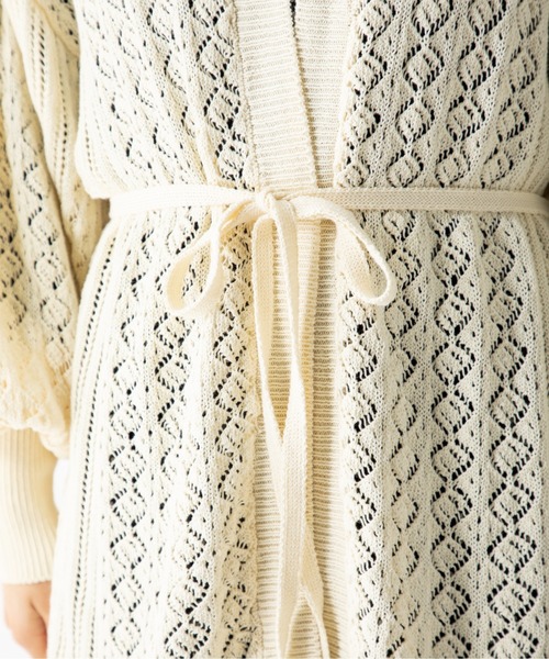 「MILLION CARATS」 ニットカーディガン FREE ベージュ レディース_画像6