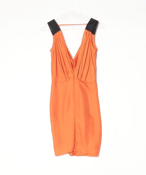 「asos」 ノースリーブワンピース 2 オレンジ レディース_画像2