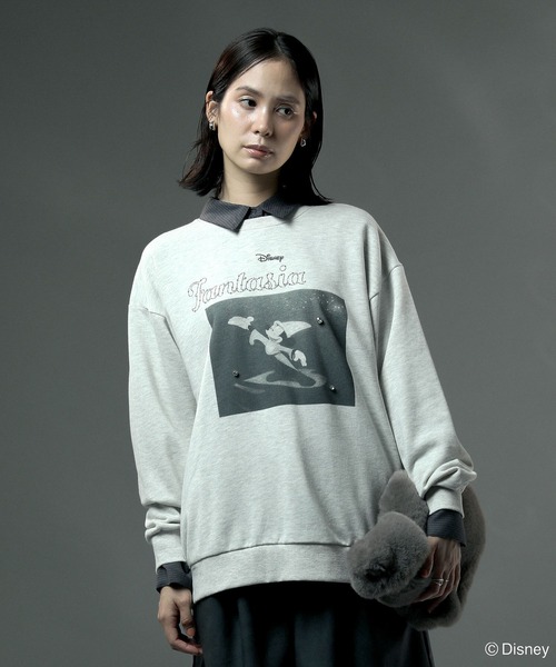 Disney（ディズニー） トレーナー スウェット FANTASIA/モノクロフォト