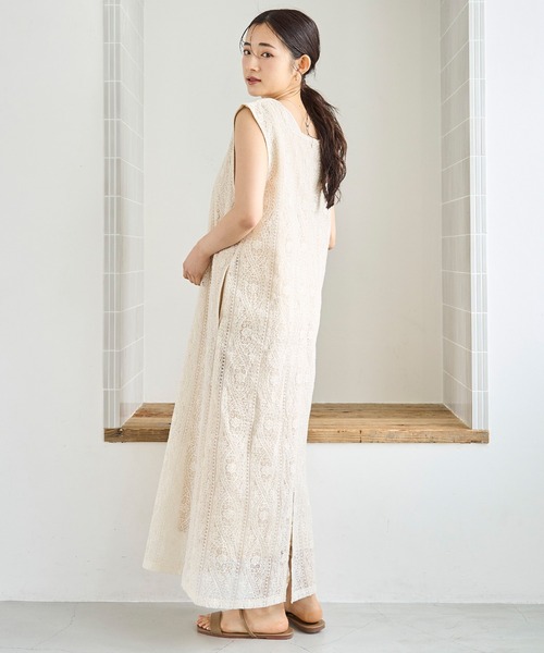 「mil」 ノースリーブワンピース X-SMALL ブラック レディース_画像4