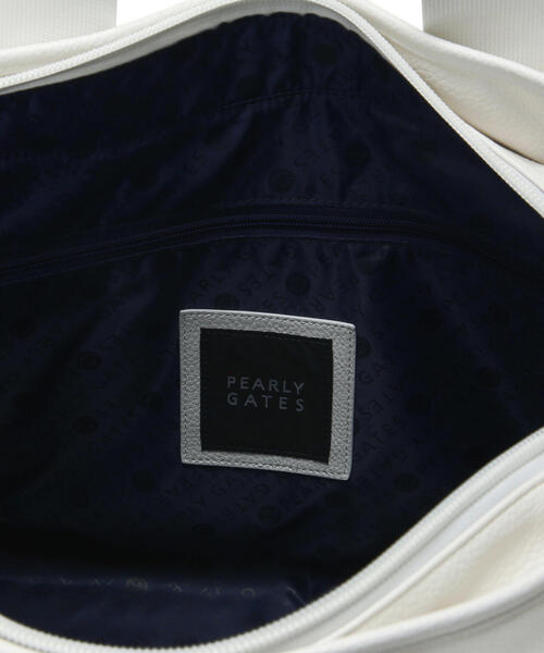 【極美品】パーリーゲイツ 2way ロッカーバッグ ワッペン ゴルフ ネイビー PEARLY GATES（パーリーゲイツ） ゴルフ 「PEARLY GATES」ロゴワッペン