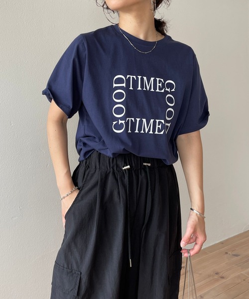 「wee9s」 半袖Tシャツ FREE アイボリー レディース_画像2