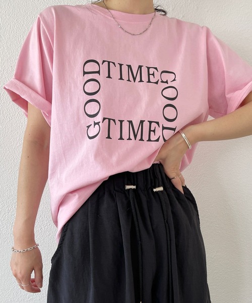 「wee9s」 半袖Tシャツ FREE アイボリー レディース_画像6