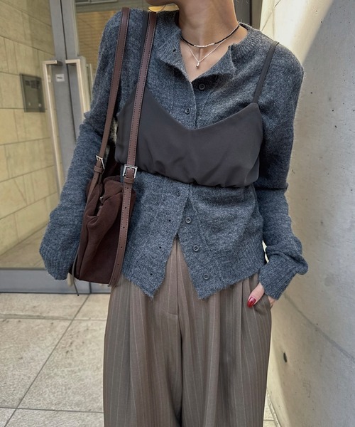 nananamoe（ナナナモエ） shirring layered bustier レディース
