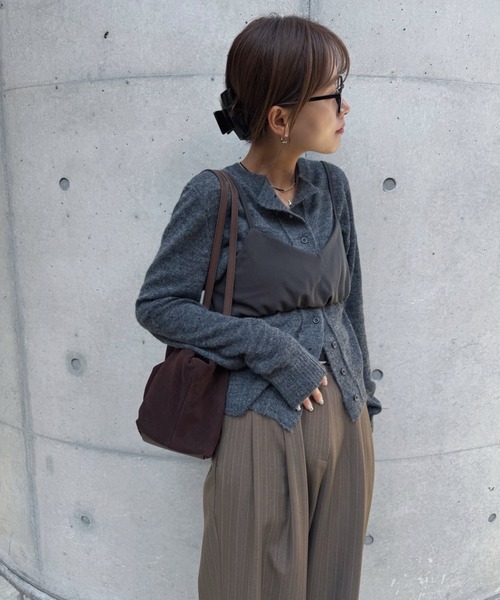 トップス Shirring Bustier Layered Shirts nananamoe（ナナナモエ） shirring layered bustier レディース