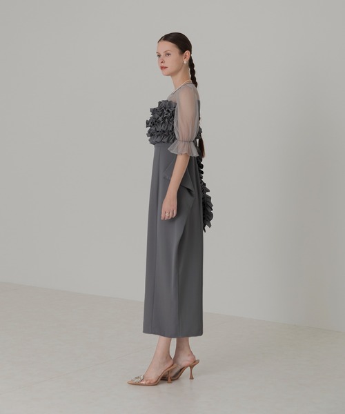 Leja（レジャ） コンビワンピース MEDIUM グレイッシュブルー