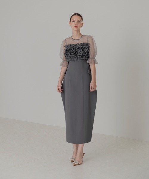 Leja（レジャ） コンビワンピース MEDIUM グレイッシュブルー