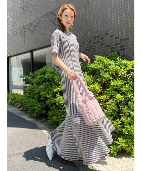 「FURFUR」 7分袖ワンピース FREE ブラック レディース_画像2