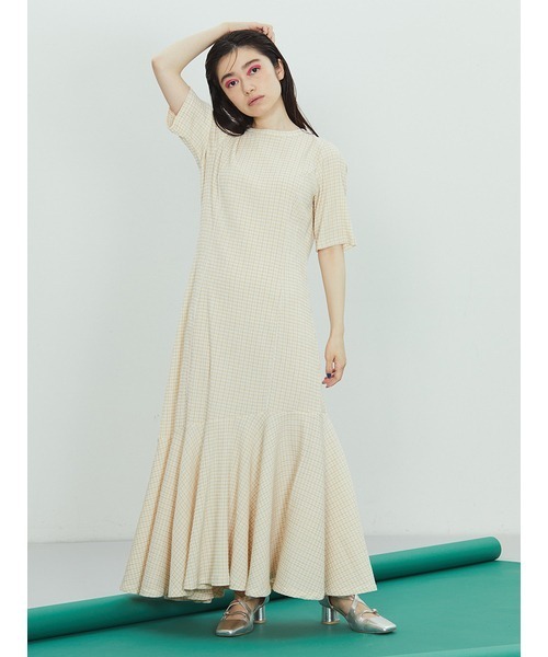 「FURFUR」 7分袖ワンピース FREE ブラック レディース_画像3