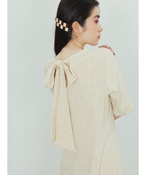 「FURFUR」 7分袖ワンピース FREE ブラック レディース_画像5