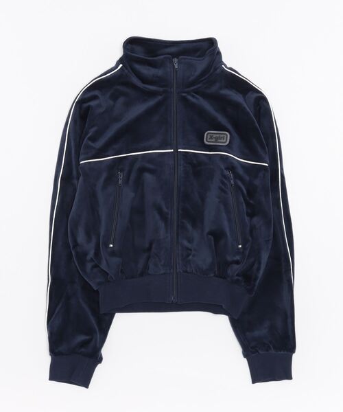 X-girl（エックスガール） ジャージブルゾン M ネイビー レディース