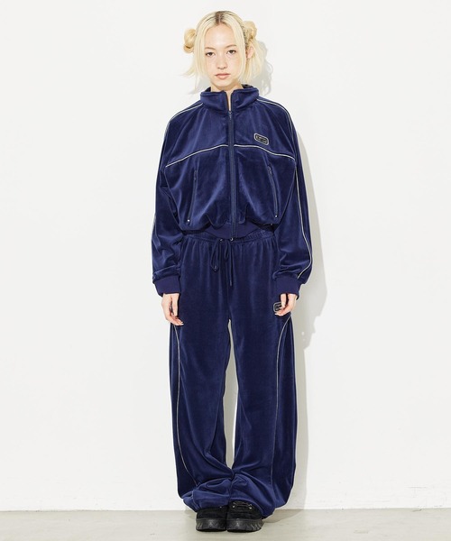 X-GIRL スポーツウェア上下セット/青 X-girl（エックスガール