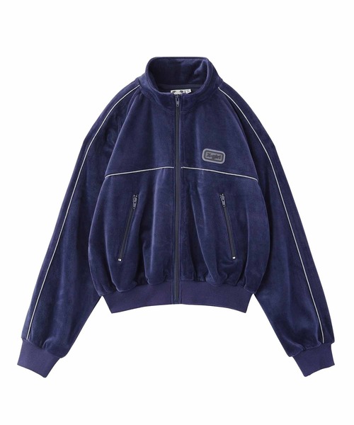 X-girl（エックスガール） ジャージブルゾン M ネイビー レディース