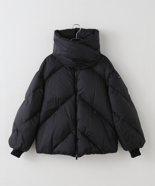 タトラス エッグレッタ ショールカラー ダウンコート ブラック Lサイズ相当 TATRAS（タトラス） ダウンコート ダウンジャケット ECHEVERIA