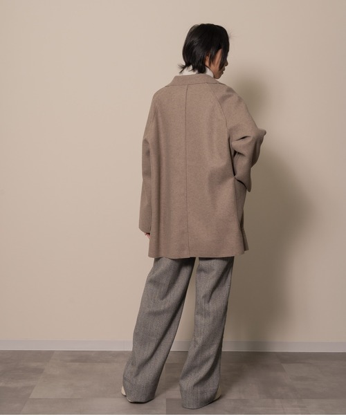 「DOLLUPOOPS」 ライダースジャケット 38 ベージュ レディース_画像3