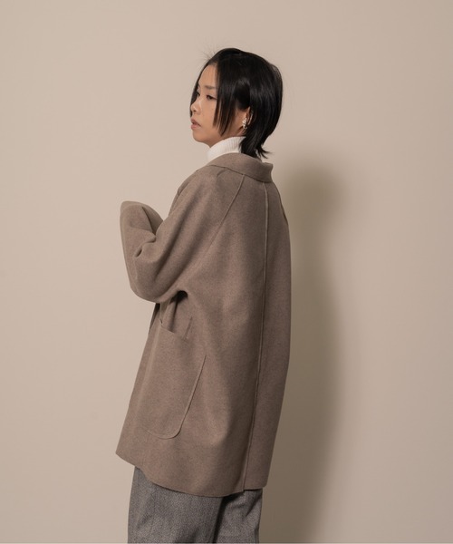 「DOLLUPOOPS」 ライダースジャケット 38 ベージュ レディース_画像6