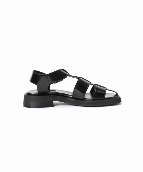 「LE TALON」 フラットサンダル MEDIUM ブラックミックス レディース_画像7