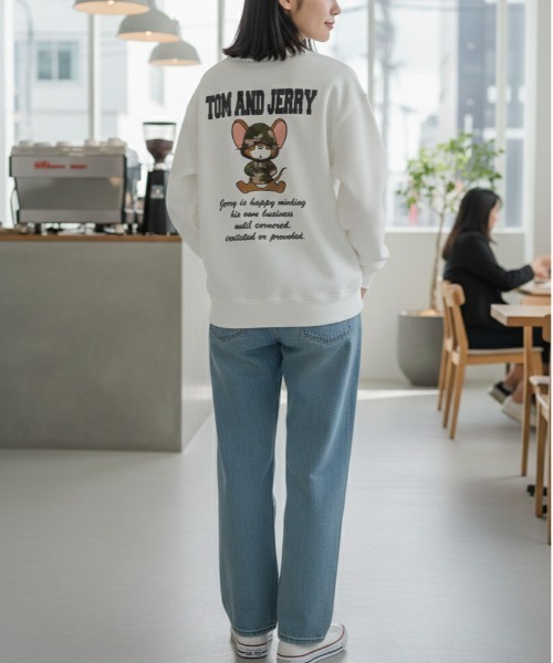 トレーナー スウェット 「TOM&JERRY/トムとジェリー」リップル トレーナー スウェット 「TOM&JERRY/トムとジェリー」リップル