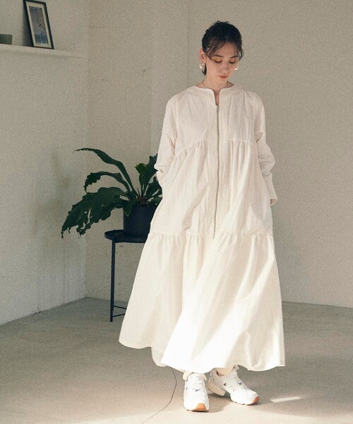 MATURED（マチュアード） 長袖ワンピース 2 ホワイト レディース