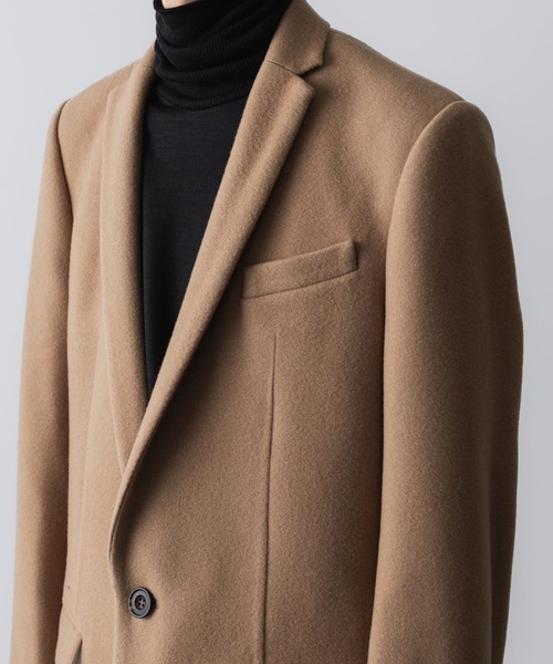 チェスターコート コート NEW ENGLAND LAMB  CHESTERFIELD COAT メンズの画像