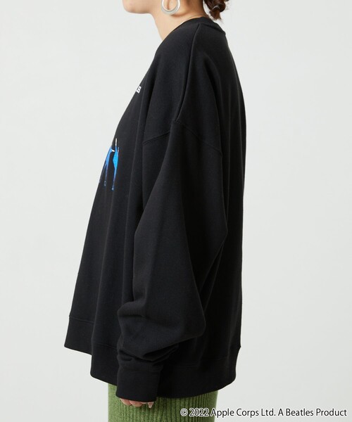 「The Beatles」 スウェットカットソー フリ- グレー レディース_画像3