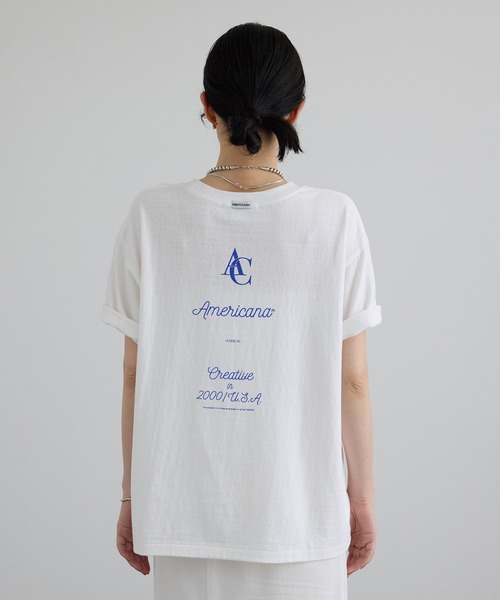 AMERICANA（アメリカーナ） tシャツ 半袖 「Americana（アメリカーナ