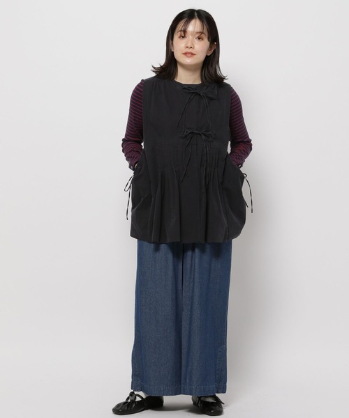 niko and…（ニコアンド） ベスト FREE ブルー レディース : ZOZOTOWN