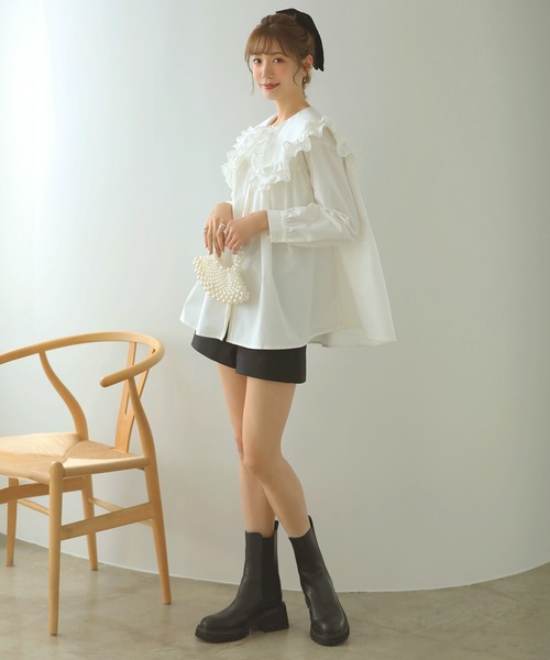 「MERAKI」 長袖ブラウス FREE ホワイト レディース_画像5