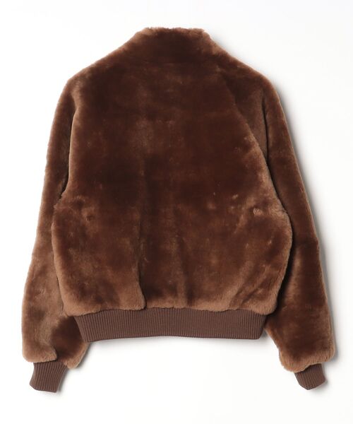 AURALEE」 レザーブルゾン 3 ブラウン レディース HEAVY LAMB LEATHER 