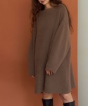 「titivate」 ニットワンピース M ブ...の詳細画像1