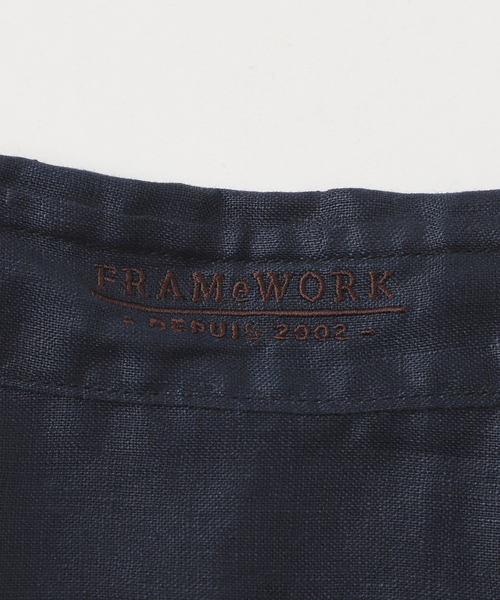 FRAMeWORK（フレームワーク） リネンシャツ ブラウス シャツ 「新色