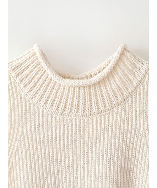 「HER.」 ノースリーブニット フリー ダークブラウン レディース_画像2