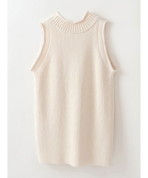 「HER.」 ノースリーブニット フリー ダークブラウン レディース_画像5