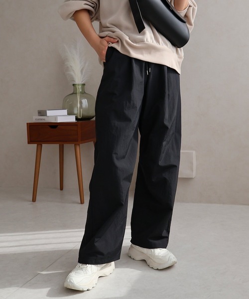 「Social GIRL」 イージーパンツ M チャコール レディース_画像2