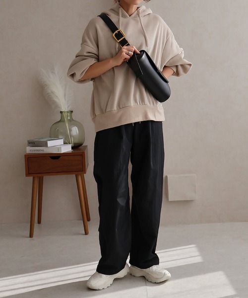 「Social GIRL」 イージーパンツ M チャコール レディース_画像7